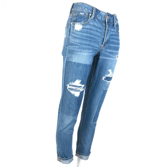 AEO Distressed Tomgirl Jeans 0 - Picture 4 of 13